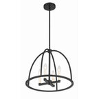 Crystorama ABB-3004-BK Black Abbott 4 Light Black Chandelier Image 8