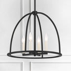 Crystorama ABB-3004-BK Black Abbott 4 Light Black Chandelier Image 3