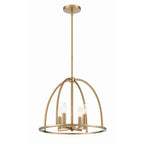 Crystorama Abbott 4 Light Black Chandelier