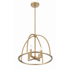 Crystorama ABB-3004-VG Vibrant Gold Abbott 4 Light Vibrant Gold Chandelier Image 5