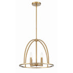 Crystorama ABB-3004-VG Vibrant Gold Abbott 4 Light Vibrant Gold Chandelier Image 4