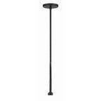 Crystorama Abbott 8 Light Black Linear Chandelier