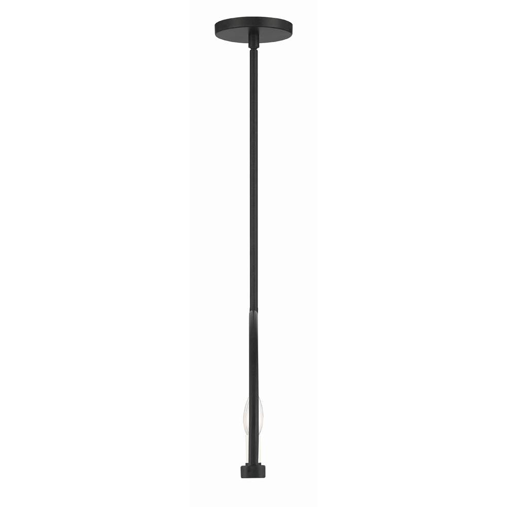 Crystorama Abbott 8 Light Black Linear Chandelier