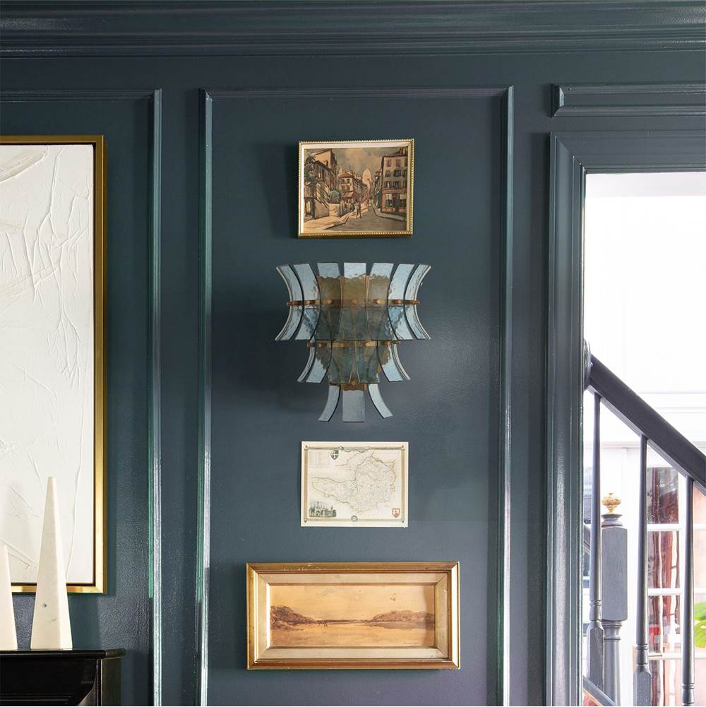 Crystorama ABI-2002-AG-BL Aged Brass Abigail 3 Light Aged Brass Sconce Image 5