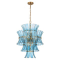 Crystorama ABI-2006-AG-BL Aged Brass Abigail 13 Light Aged Brass Chandelier Image 1