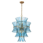 Crystorama ABI-2006-AG-BL Aged Brass Abigail 13 Light Aged Brass Chandelier Image 1