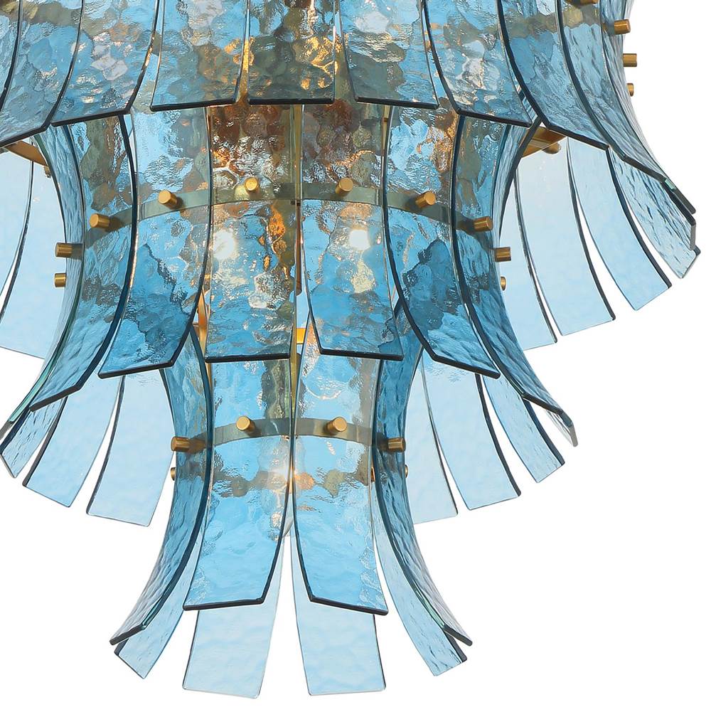 Crystorama ABI-2006-AG-BL Aged Brass Abigail 13 Light Aged Brass Chandelier Image 4
