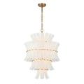 Crystorama ABI-2006-AG-WH Aged Brass Abigail 13 Light Aged Brass Chandelier Image 1