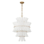 Crystorama Abigail 13 Light Aged Brass Chandelier