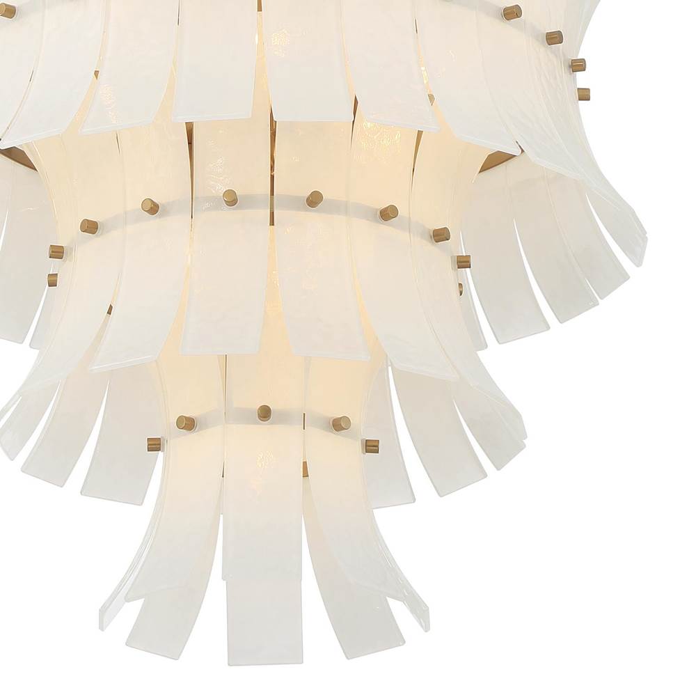 Crystorama ABI-2006-AG-WH Aged Brass Abigail 13 Light Aged Brass Chandelier Image 4