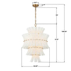 Crystorama ABI-2006-AG-WH Aged Brass Abigail 13 Light Aged Brass Chandelier Image 2