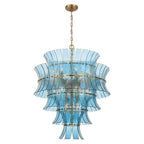Crystorama ABI-2008-AG-BL Aged Brass Abigail 21 Light Aged Brass Chandelier Image 1