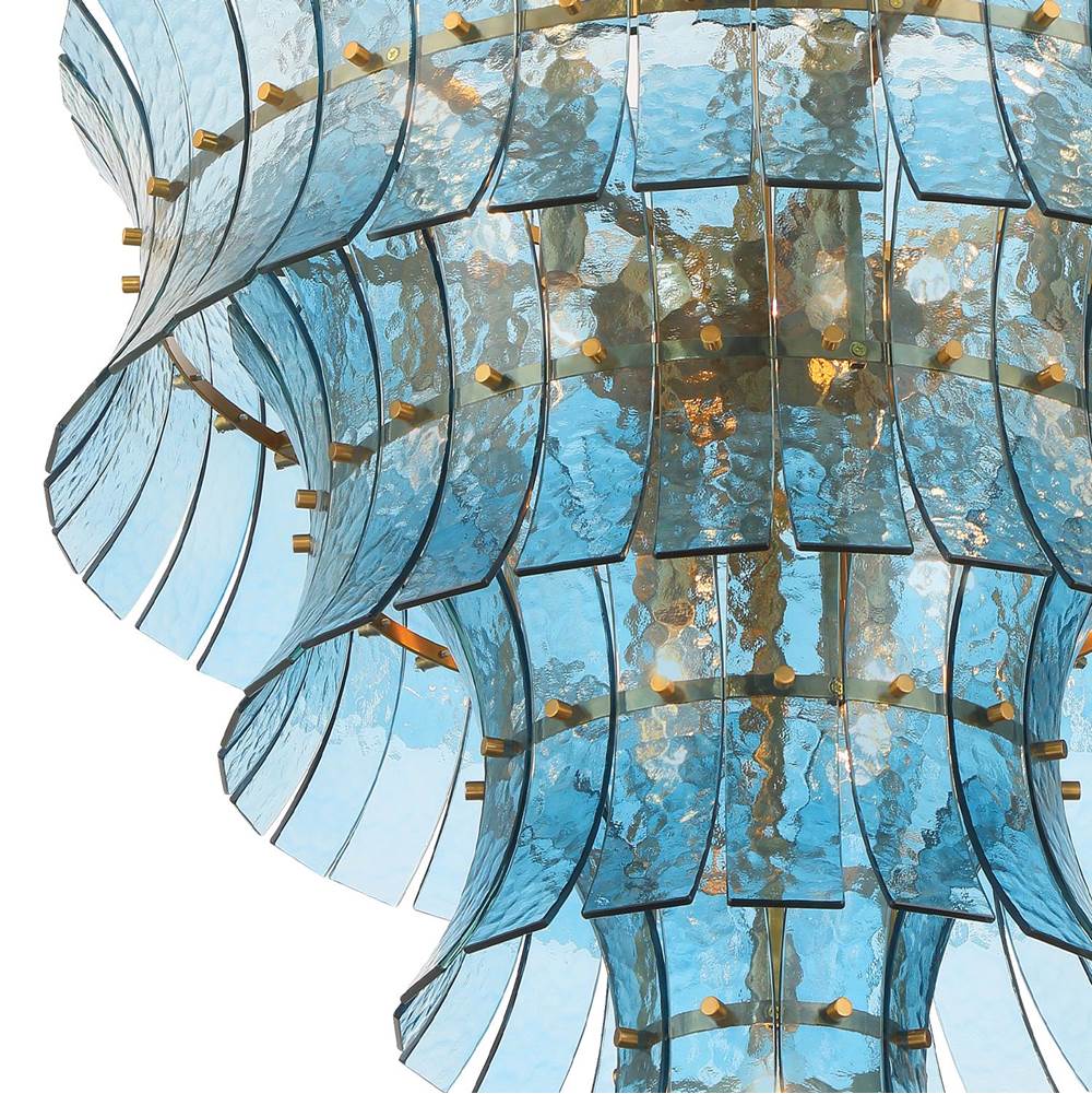 Crystorama ABI-2008-AG-BL Aged Brass Abigail 21 Light Aged Brass Chandelier Image 4