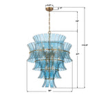 Crystorama ABI-2008-AG-BL Aged Brass Abigail 21 Light Aged Brass Chandelier Image 2