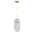 Crystorama ACK-921-AG Aged Brass Libby Langdon Ackerly 1 Light Aged Brass Pendant Image 1