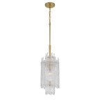 Crystorama ACK-921-AG Aged Brass Libby Langdon Ackerly 1 Light Aged Brass Pendant Image 1