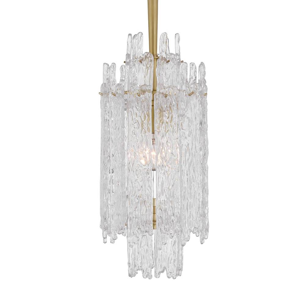 Crystorama ACK-921-AG Aged Brass Libby Langdon Ackerly 1 Light Aged Brass Pendant Image 3
