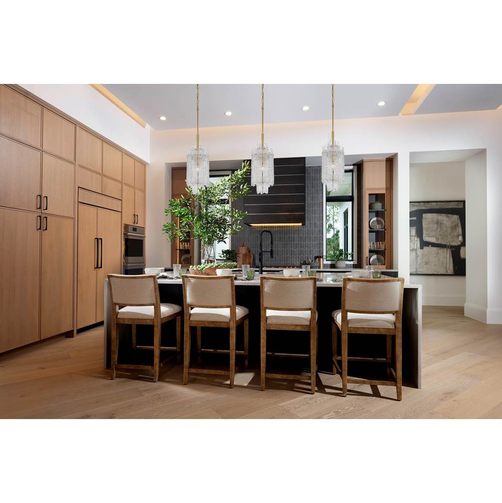 Crystorama ACK-921-AG Aged Brass Libby Langdon Ackerly 1 Light Aged Brass Pendant Image 2
