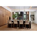 Crystorama ACK-921-AG Aged Brass Libby Langdon Ackerly 1 Light Aged Brass Pendant Image 2