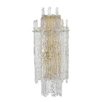 Crystorama Ackerly Libby Langdon Ackerly 3 Light Aged Brass Sconce