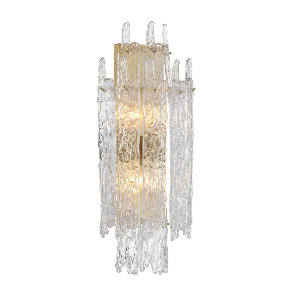 Crystorama ACK-923-AG Aged Brass Libby Langdon Ackerly 3 Light Aged Brass Sconce Image 5