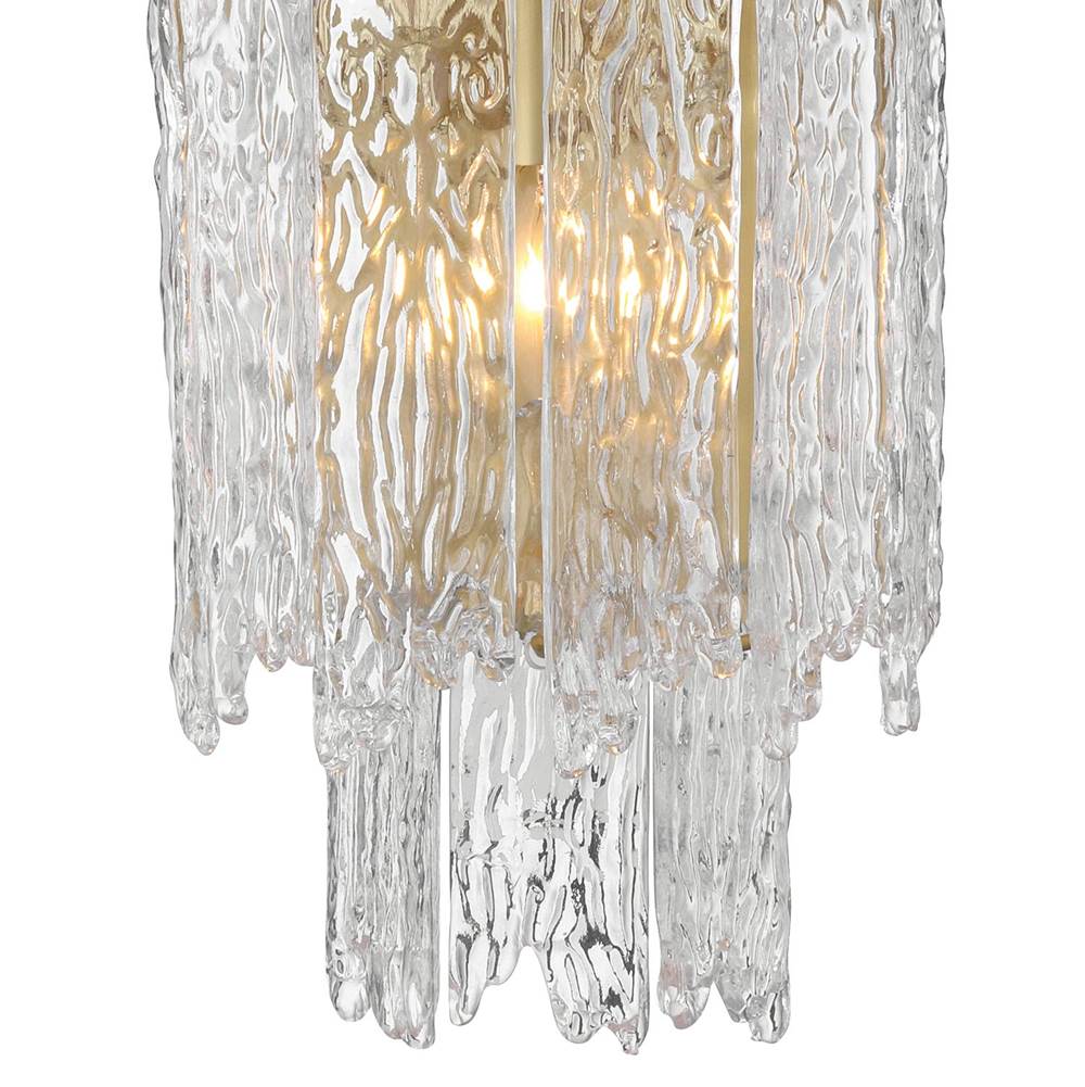 Crystorama ACK-923-AG Aged Brass Libby Langdon Ackerly 3 Light Aged Brass Sconce Image 3