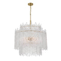 Crystorama ACK-928-AG Aged Brass Libby Langdon Ackerly 8 Light Aged Brass Chandelier Image 1