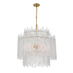 Crystorama ACK-928-AG Aged Brass Libby Langdon Ackerly 8 Light Aged Brass Chandelier Image 1
