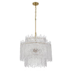 Crystorama Ackerly Libby Langdon Ackerly 8 Light Aged Brass Chandelier