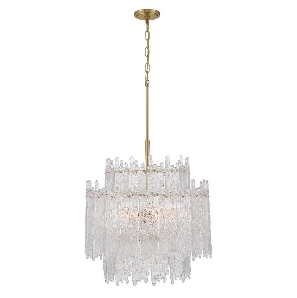 Crystorama ACK-928-AG Aged Brass Libby Langdon Ackerly 8 Light Aged Brass Chandelier Image 5