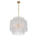 Crystorama ACK-928-AG Aged Brass Libby Langdon Ackerly 8 Light Aged Brass Chandelier Image 4