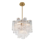 Crystorama ADD-300-AG-CL Aged Brass Addis 4 Light Aged Brass Chandelier Image 4
