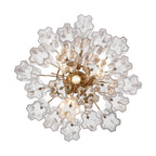 Crystorama ADD-300-AG-CL Aged Brass Addis 4 Light Aged Brass Chandelier Image 3