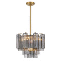 Crystorama ADD-300-AG-SM Aged Brass Addis 4 Light Aged Brass Mini Chandelier Image 1