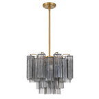 Crystorama ADD-300-AG-SM Aged Brass Addis 4 Light Aged Brass Mini Chandelier Image 7