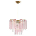 Crystorama ADD-300-AG-SP Aged Brass Addis 4 Light Aged Brass Mini Chandelier Image 1