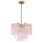 Crystorama ADD-300-AG-SP Aged Brass Addis 4 Light Aged Brass Mini Chandelier Image 1