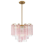 Crystorama ADD-300-AG-SP Aged Brass Addis 4 Light Aged Brass Mini Chandelier Image 5