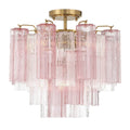 Crystorama ADD-300-AG-SP_CEILING Aged Brass Addis 4 Light Aged Brass Semi Flush Mount Image 1