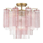 Crystorama ADD-300-AG-SP_CEILING Aged Brass Addis 4 Light Aged Brass Semi Flush Mount Image 1