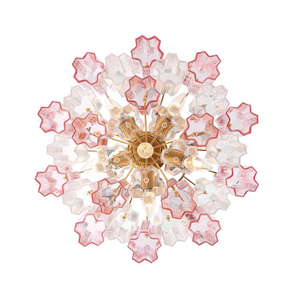 Crystorama ADD-300-AG-SP_CEILING Aged Brass Addis 4 Light Aged Brass Semi Flush Mount Image 7