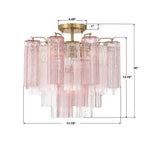 Crystorama ADD-300-AG-SP_CEILING Aged Brass Addis 4 Light Aged Brass Semi Flush Mount Image 2