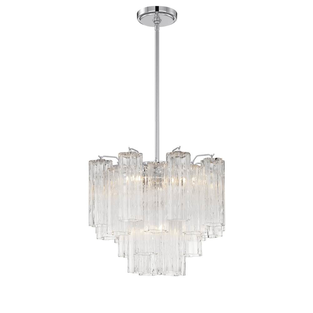 Crystorama Addis 4 Light Aged Brass Chandelier