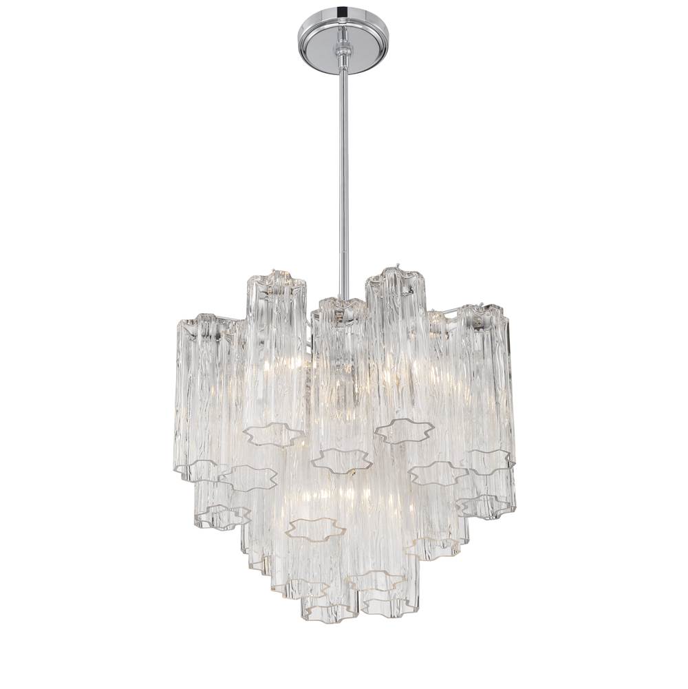Crystorama ADD-300-CH-CL Polished Chrome Addis 4 Light Polished Chrome Chandelier Image 4