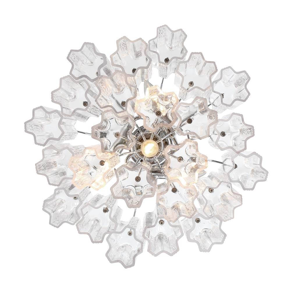 Crystorama ADD-300-CH-CL Polished Chrome Addis 4 Light Polished Chrome Chandelier Image 3