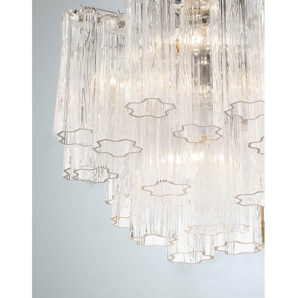 Crystorama ADD-300-CH-CL Polished Chrome Addis 4 Light Polished Chrome Chandelier Image 2