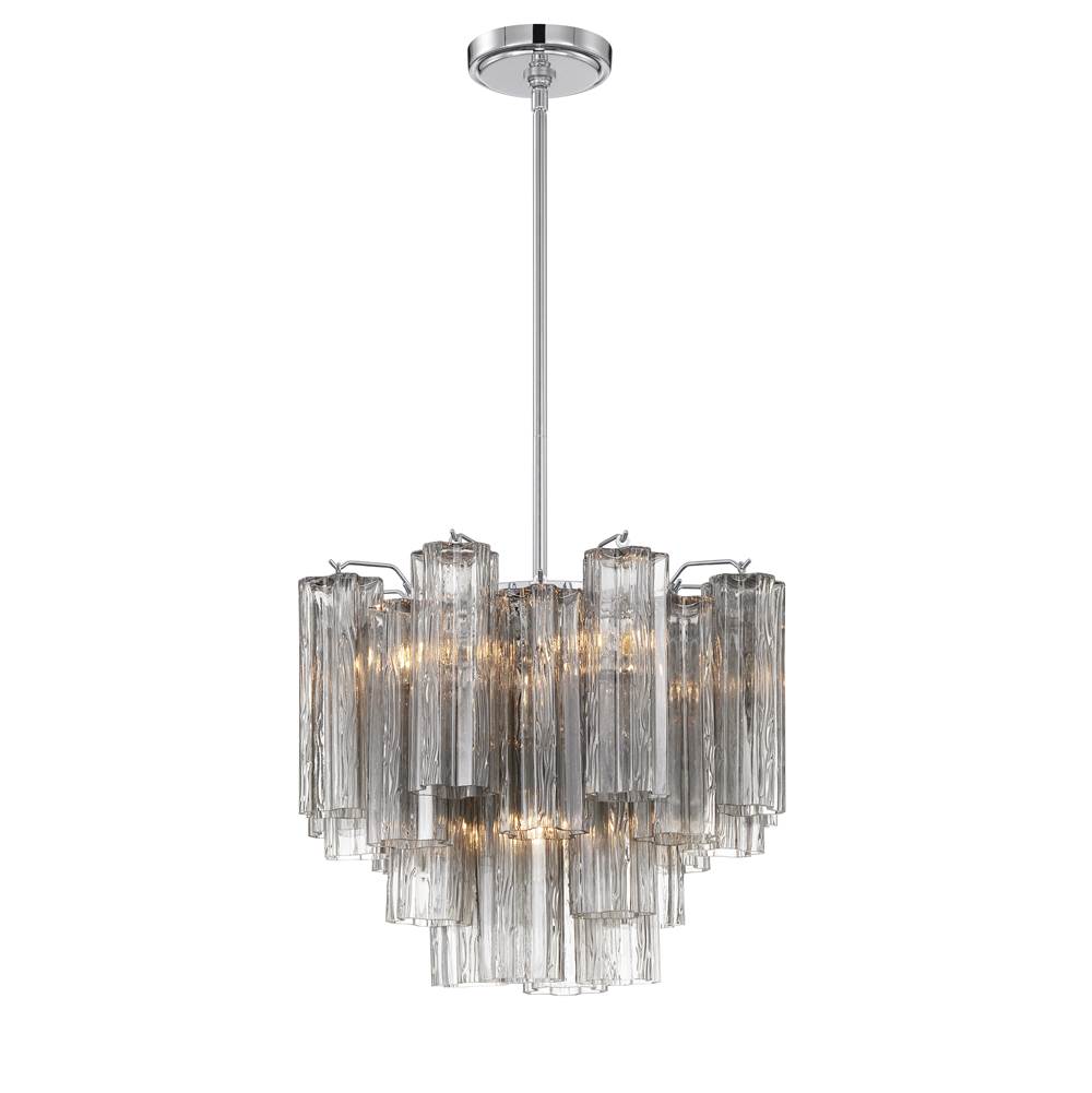 Crystorama Addis 4 Light Aged Brass Mini Chandelier