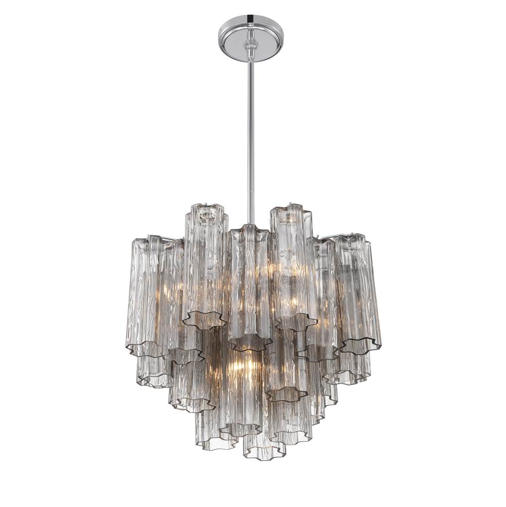 Crystorama ADD-300-CH-SM Polished Chrome Addis 4 Light Polished Chrome Chandelier Image 4