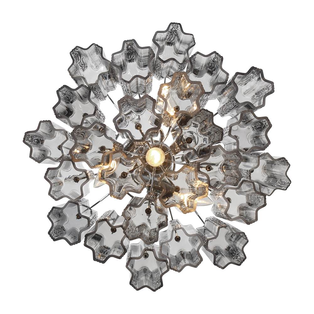 Crystorama ADD-300-CH-SM Polished Chrome Addis 4 Light Polished Chrome Chandelier Image 3