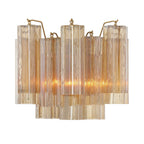 Crystorama Addis 2 Light Aged Brass Wall Mount
